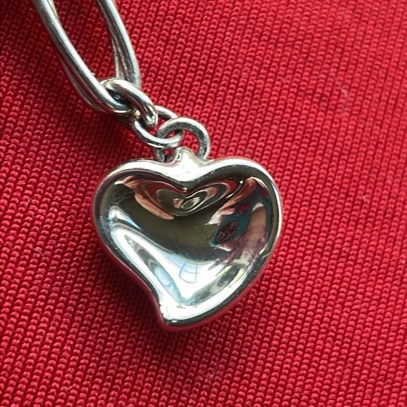 TIFFANY ELSA PERETTI STERLING BRACELET WITH HEART CHARM - Picture 6 of 8